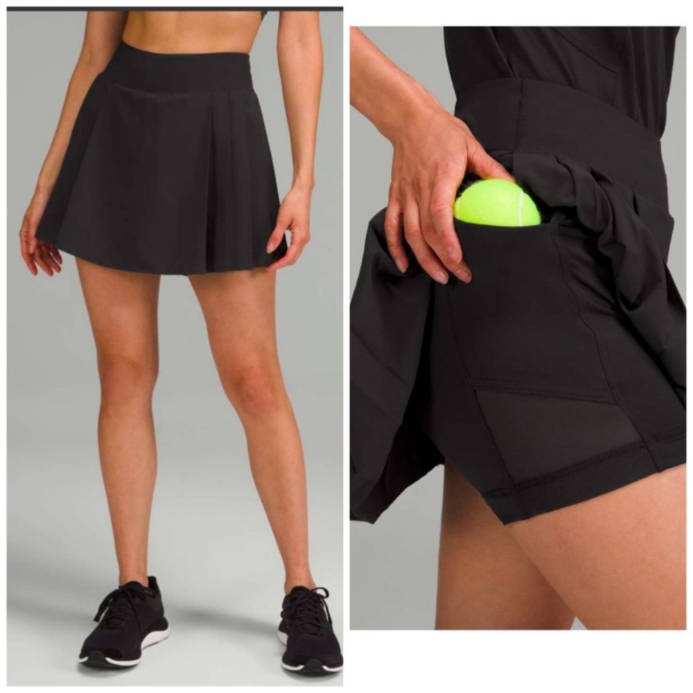 Final price Lululemon Side-Pleat High-Rise Tennis Skirt in Black 4